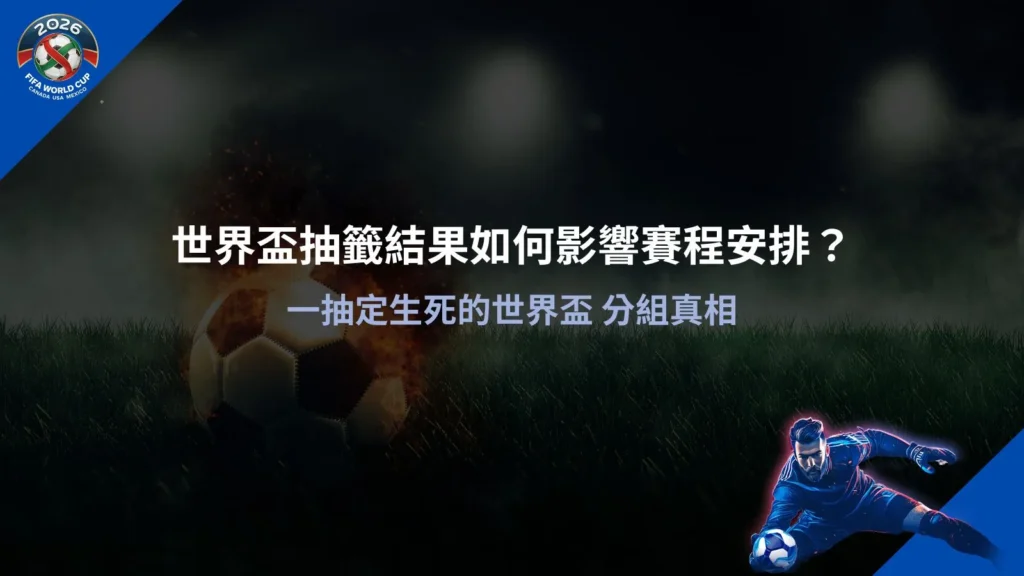世界盃抽籤分組結果資訊圖,說明世界盃抽籤如何影響賽程安排與分組情況